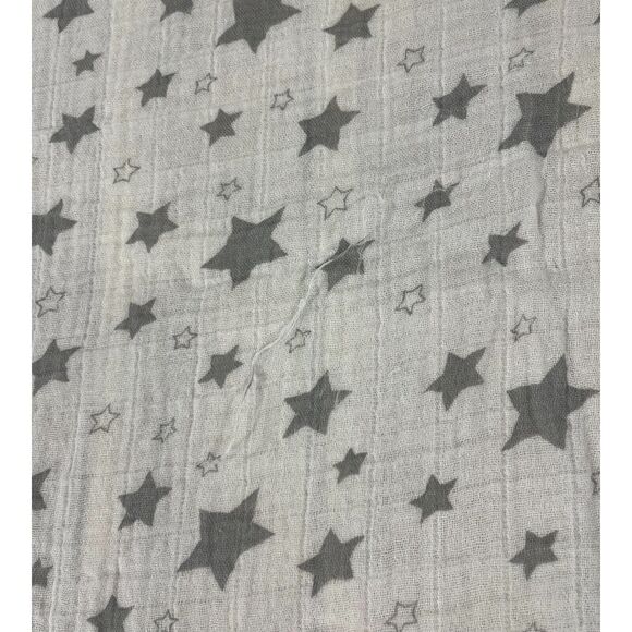 Hip Hop Panda Gray Stars Muslin Swaddle Baby Blanket - Picture 4 of 5